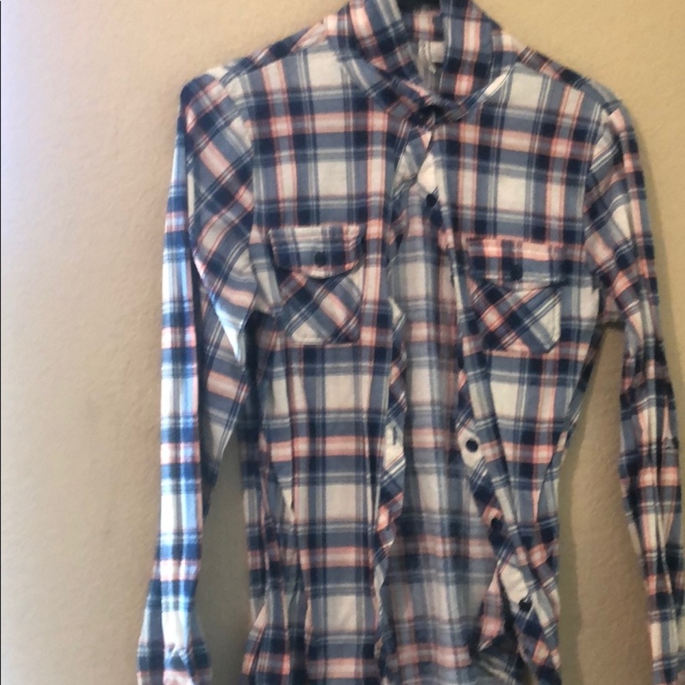 Medium adorable plaid button down